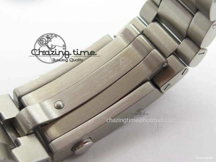 0412 Planet Ocean Master Chronometer Chrono SS OM 1:1 Best Edition Gray Dial On SS Bracelet A Reliable 8180